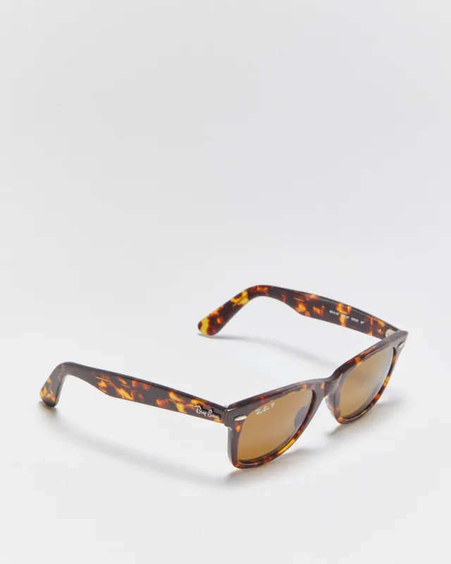 Vintage Ray-Ban Classic Tortoise Shell Wayfarer Sunglasses made by Ray-Ban