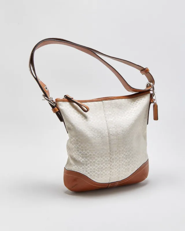 Vintage Y2K 00s Coach Signature Two-way Handbag made by Coach