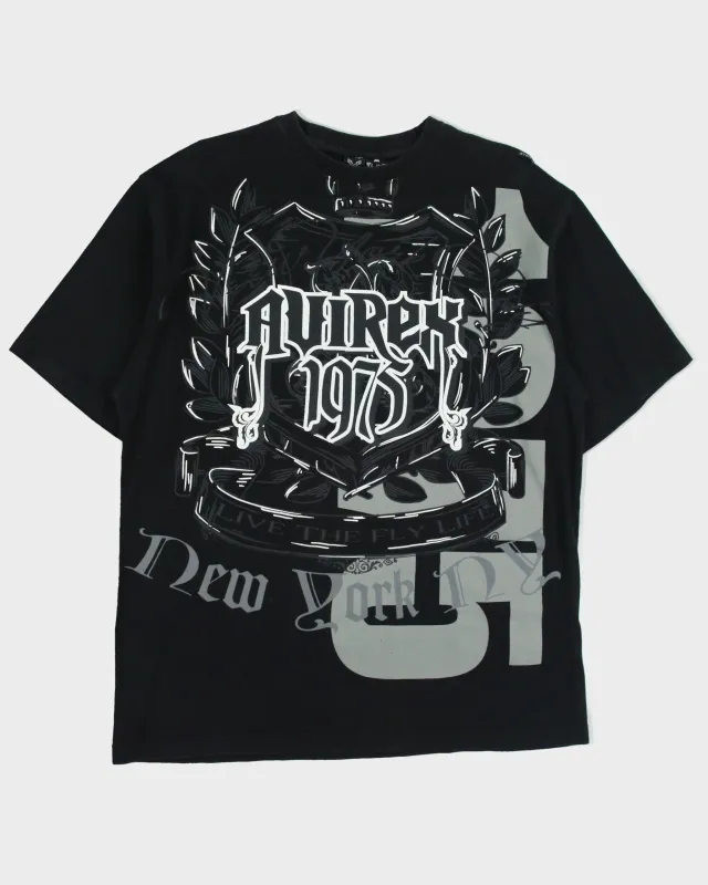 Vintage Y2K 00s Avirex Heavyweight N.Y Crest Crewneck T-Shirt - L made by Rokit