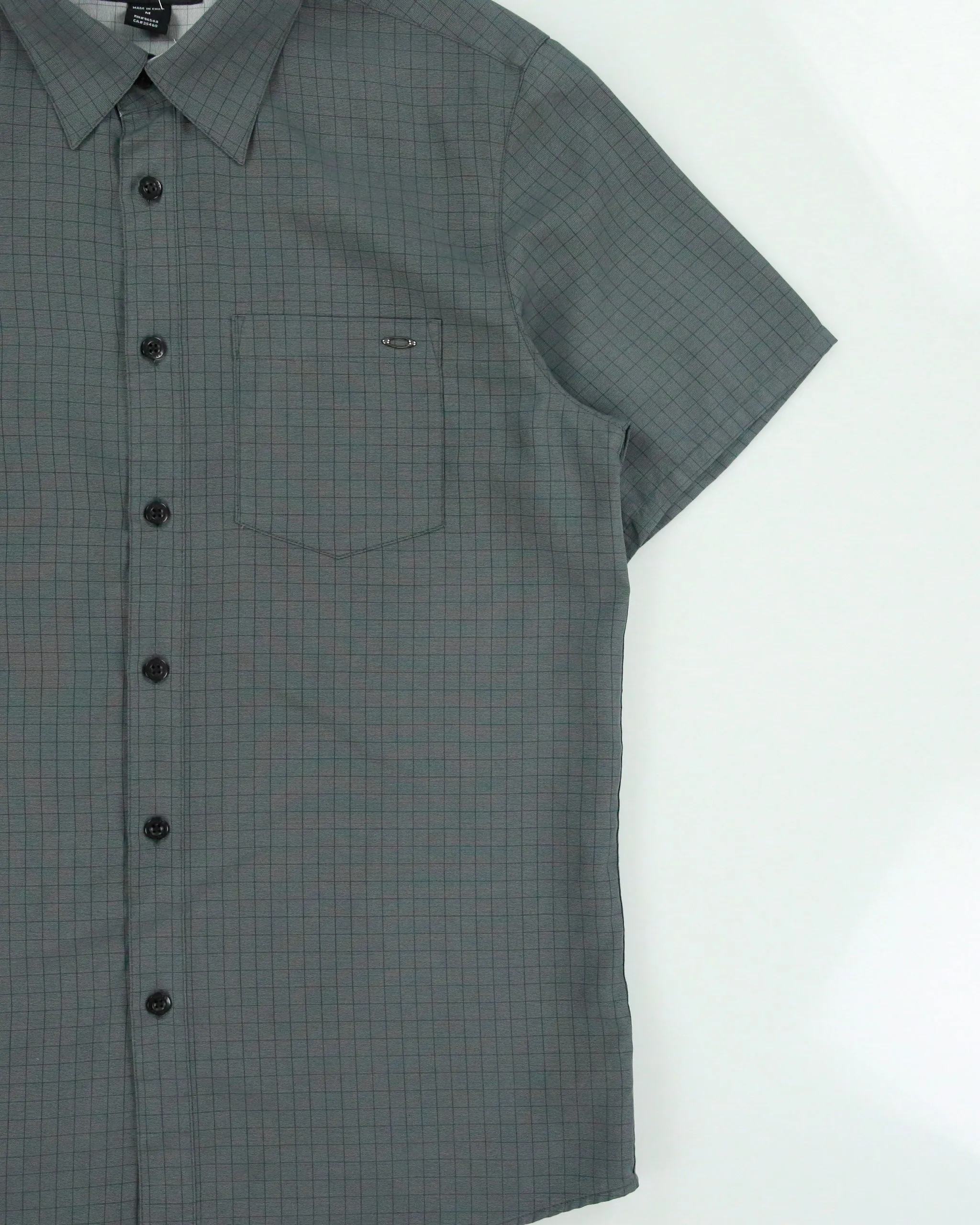 Vintage Y2K 00s Oakley Grid Check O Icon Regular Fit Short Sleeve Shirt - M sold by Rokit product image thumbnail 3