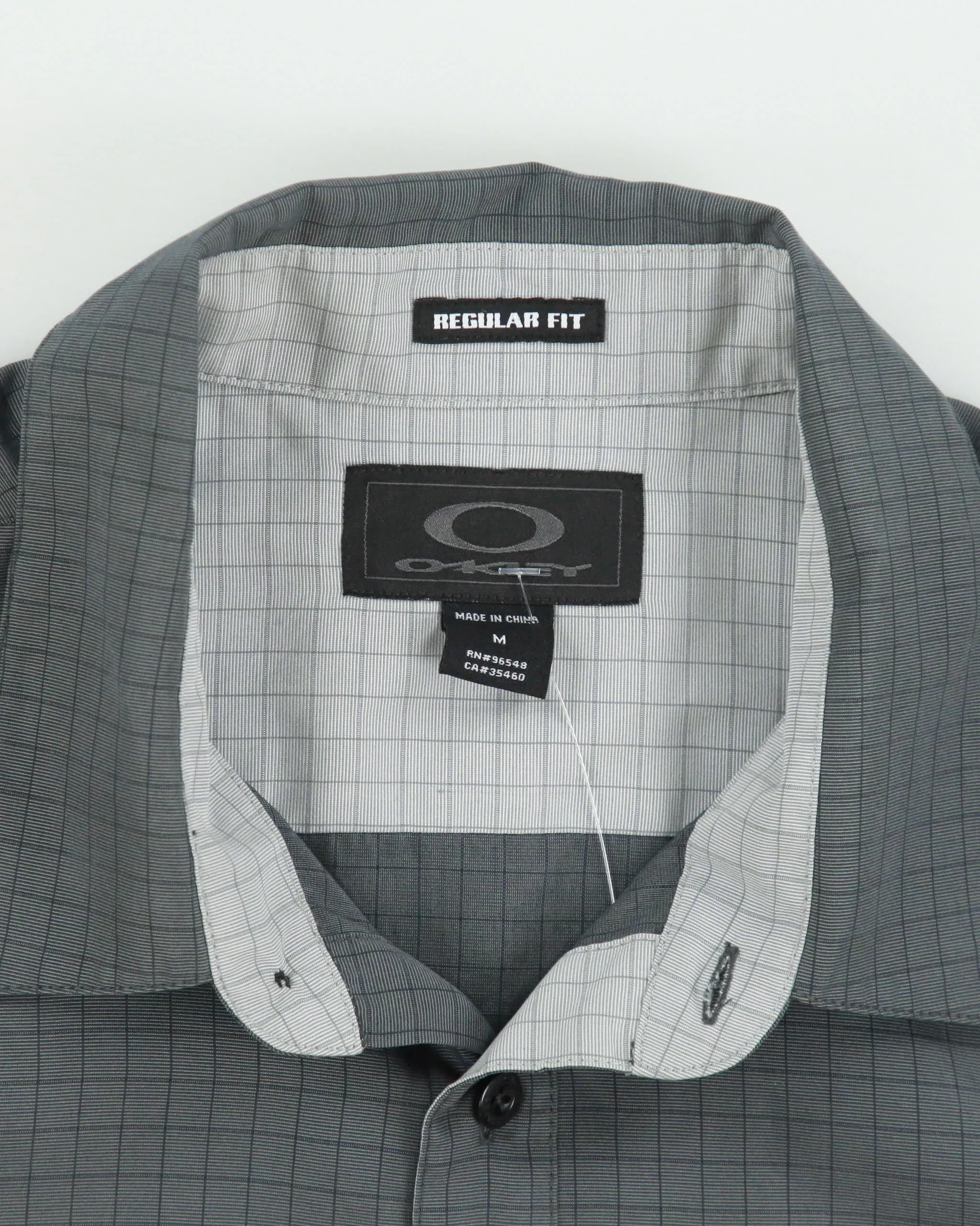 Vintage Y2K 00s Oakley Grid Check O Icon Regular Fit Short Sleeve Shirt - M sold by Rokit product image thumbnail 5