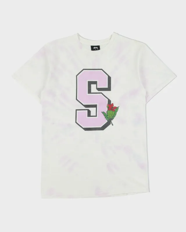 Vintage Stussy University Heavyweight Tie-Dye Crewneck T-Shirt - S made by Stussy