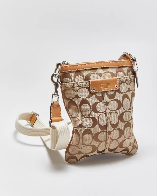 Vintage Y2K 00s Coach Signature Swingback Crossbody made by Coach