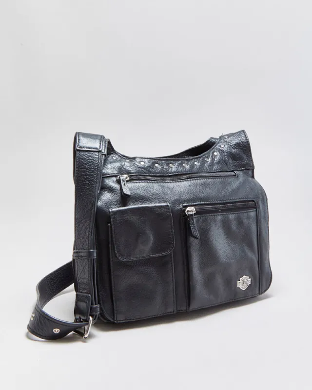 Vintage Harley Davidson Leather Studded Crossbody Bag made by Harley-Davidson