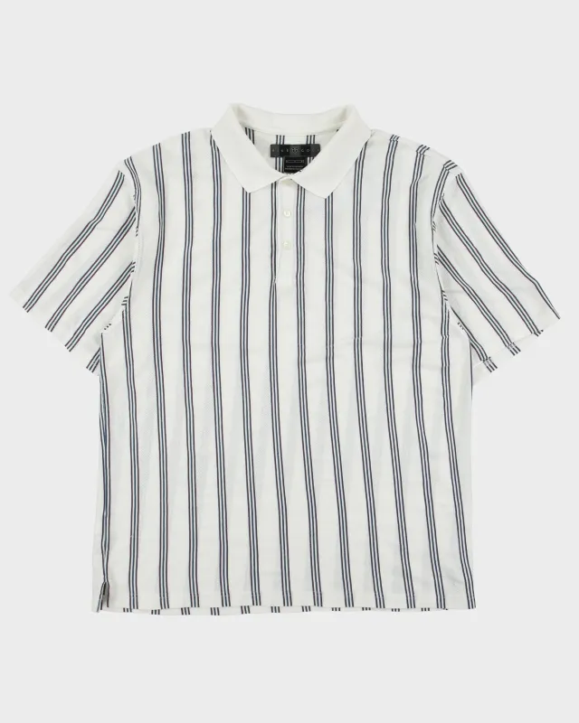 Vintage Y2K 00s Nike Golf Striped Short Sleeve Polo Shirt - L made by Nike