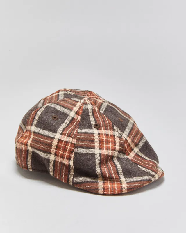 DS Vintage Y2K 00s Ben Sherman Plaid Flannel Flat Cap - S/M made by Ben Sherman