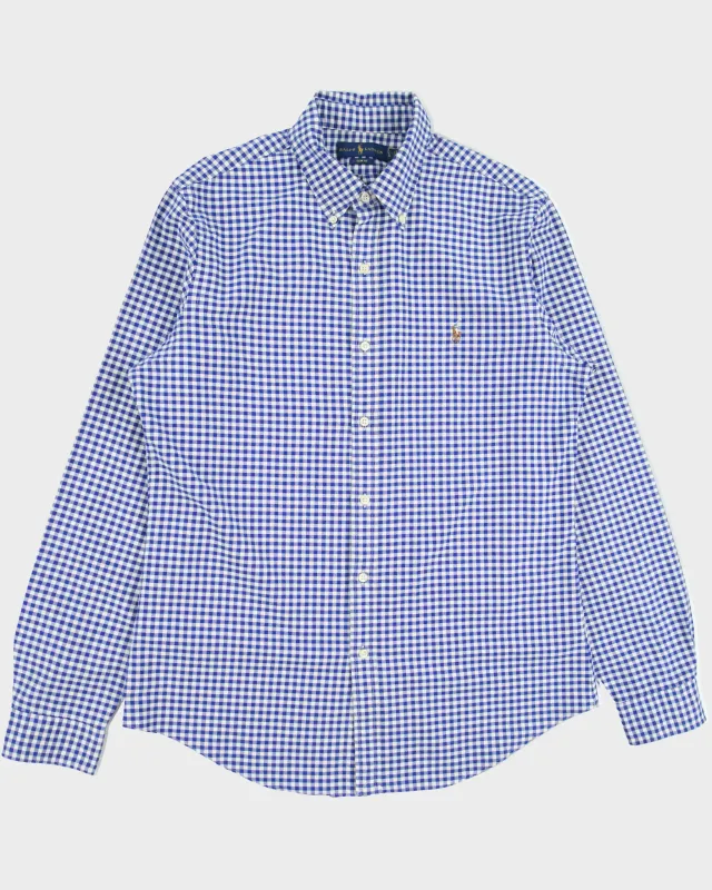 Vintage Ralph Lauren Slim Fit Checked Long Sleeve Shirt - L made by Ralph Lauren