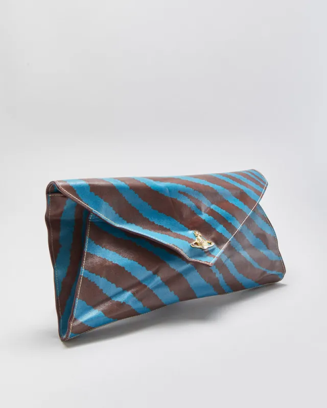 Vintage Vivienne Westwood Animal Print Envelope Clutch Handbag made by Vivienne Westwood