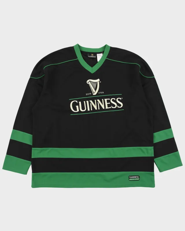 Vintage Y2K 00s Guinness Embroidered Ice Hockey Jersey - XXL made by Rokit