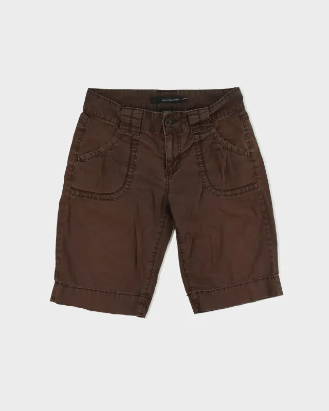 Vintage Y2K 2000s Calvin Klein Long Cargo Shorts - W30 made by Calvin Klein