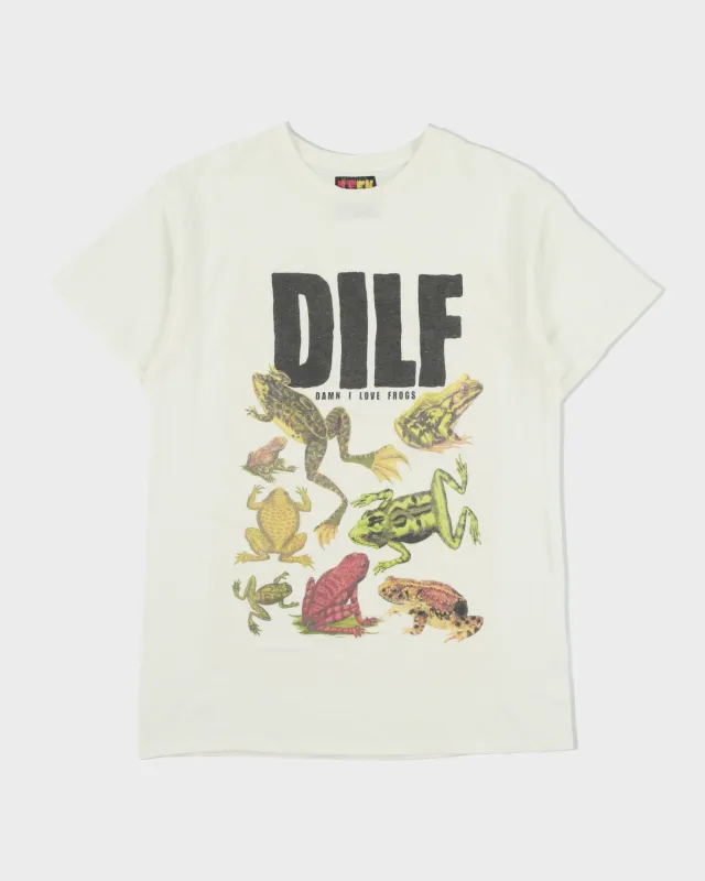 Teen Hearts Damn I Love Frogs Crewneck T-Shirt - M made by Rokit