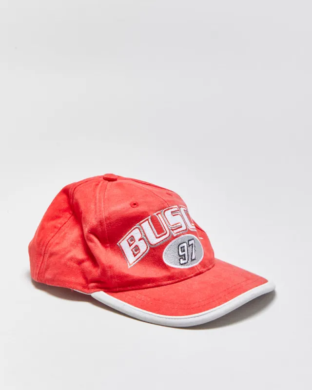Vintage Y2K 00s Kurt Busch 97 Roush Racing Nascar Canvas Velcro Baseball Cap - OS made by Rokit