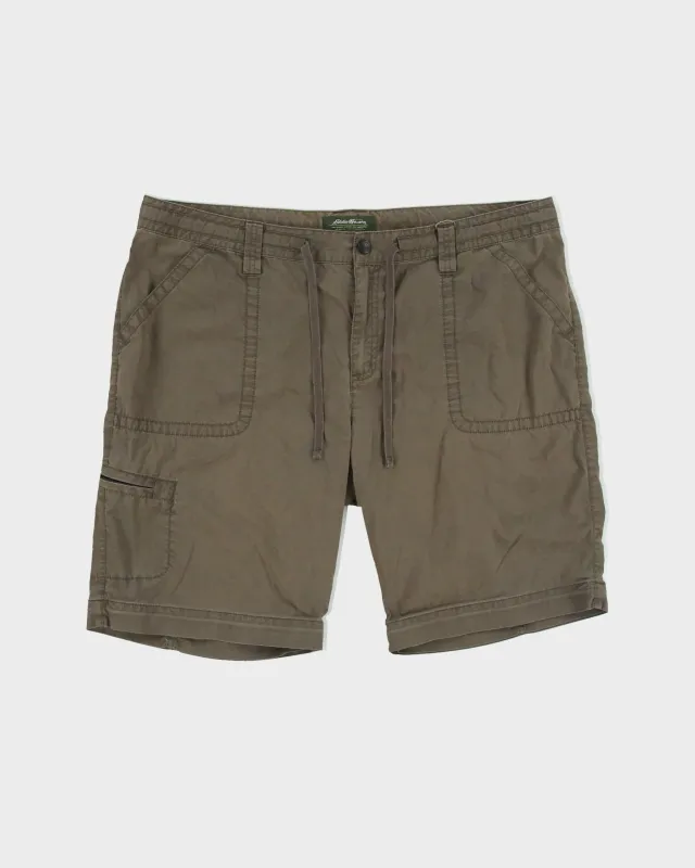 Vintage 2000s Eddie Bauer Drawstring Cargo Shorts - W37 made by Eddie Bauer