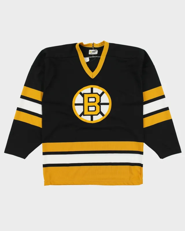 Vintage 1988 Boston Bruins Maska SuperFil Made In Canada NHL Home Jersey - M made by Rokit
