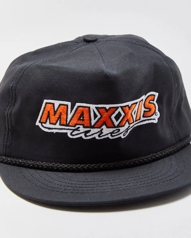 DS Vintage Y2K 00s Maxxis Tires Rope Peak Made In USA Leather Strap Flat Brim Trucker Hat - OS sold by Rokit product image thumbnail 3