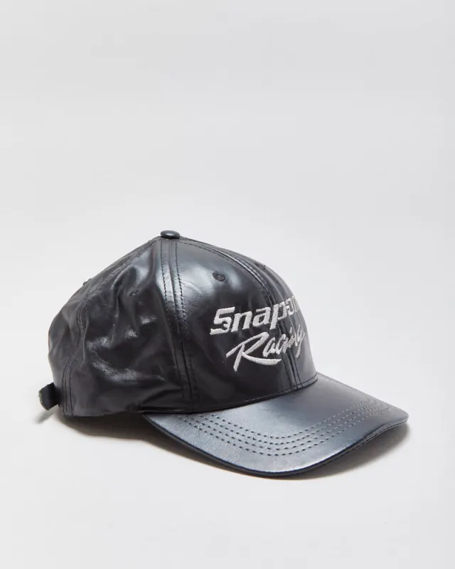 Vintage 1990s Snap-On Racing Leather Choko Made In USA Baseball Cap - OS made by Rokit