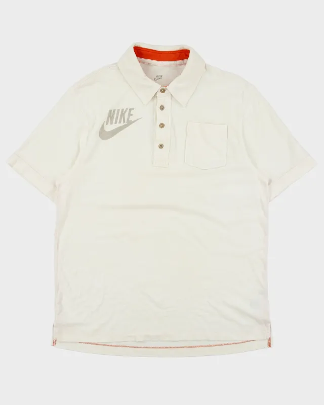 Vintage Y2K 00s Nike Logo Short Sleeve Pocket Polo Shirt - L made by Nike