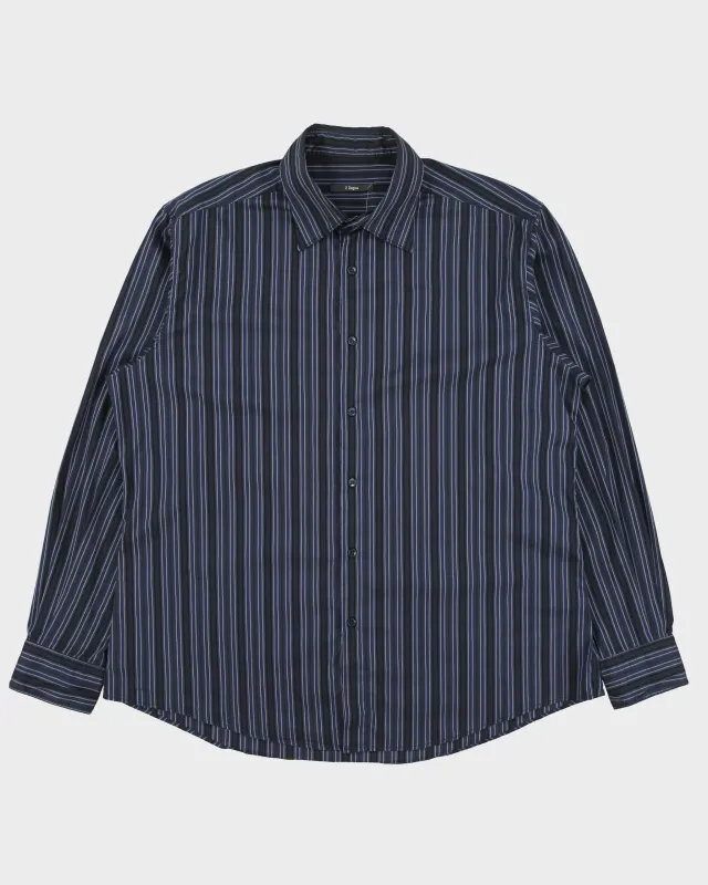 Vintage Y2K 00s Z Zegna Striped Long Sleeve 'City' Shirt - XL made by Ermenegildo Zegna