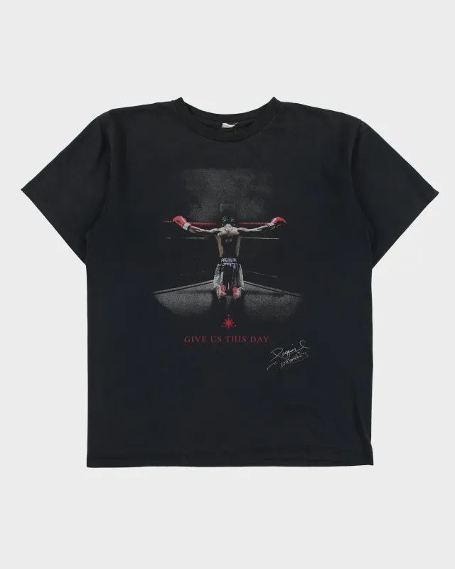 Vintage 2008 Y2K Manny Pacquiao Give Us This Day Heavyweight Crewneck T-Shirt - M made by Rokit
