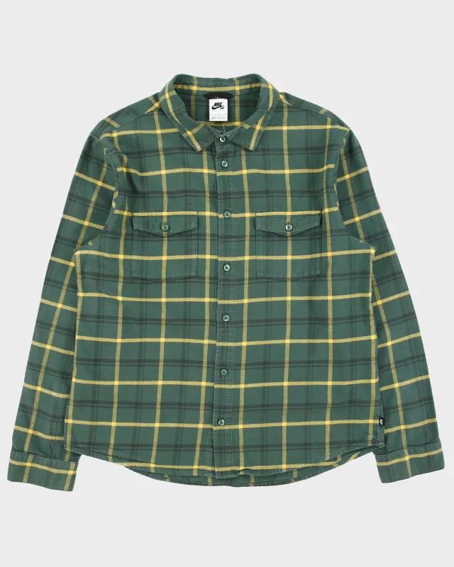 Vintage Nike SB Long Sleeve Plaid Flannel Shirt - L made by Nike