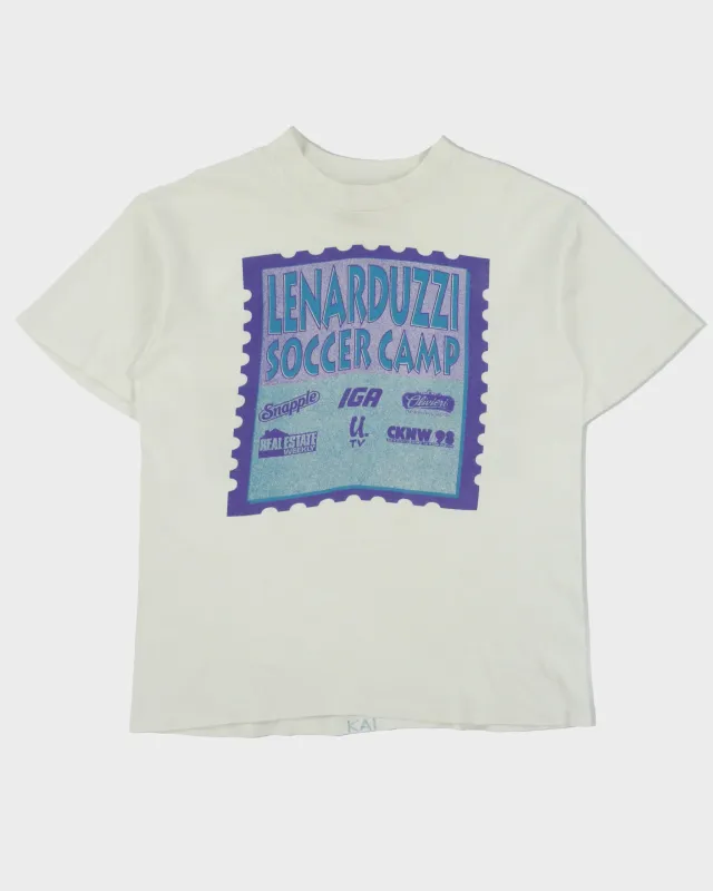Vintage 1992 Umbro Soccer Camp Heavyweight Single Stitch Made In USA Crewneck T-Shirt - S made by Umbro