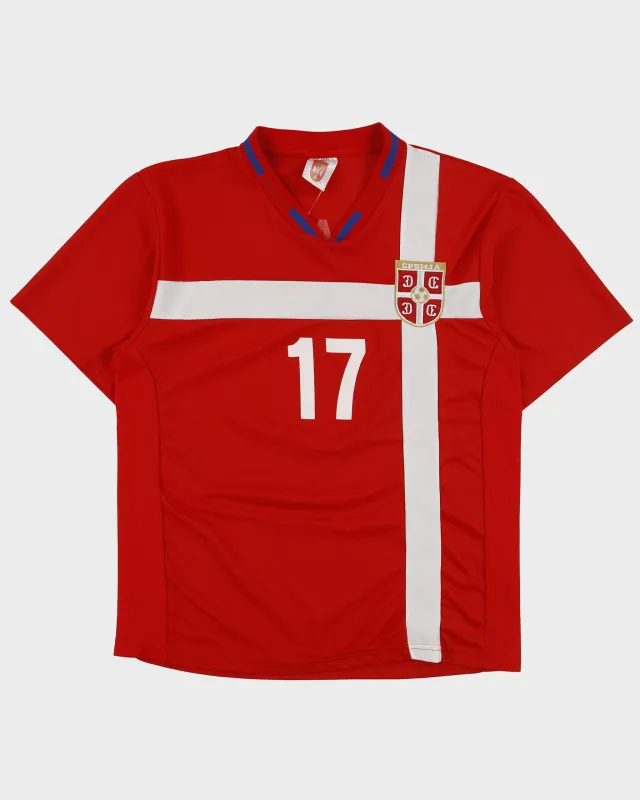 Vintage 2010-11 Serbia National Football Krasic #17 Supporters Home Shirt - S made by Rokit