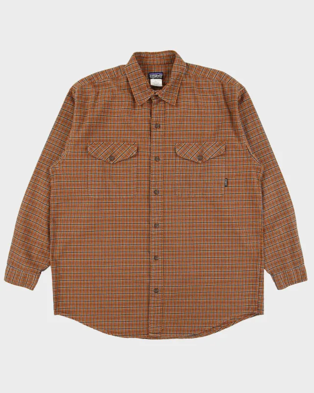 Vintage 2000s Patagonia Organic Cotton Long Sleeve Plaid Flannel Shirt - L made by Patagonia