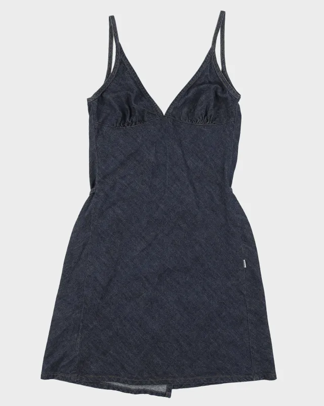 Vintage 1990s Calvin Klein Jeans Denim Mini Wrap Dress - S made by Calvin Klein