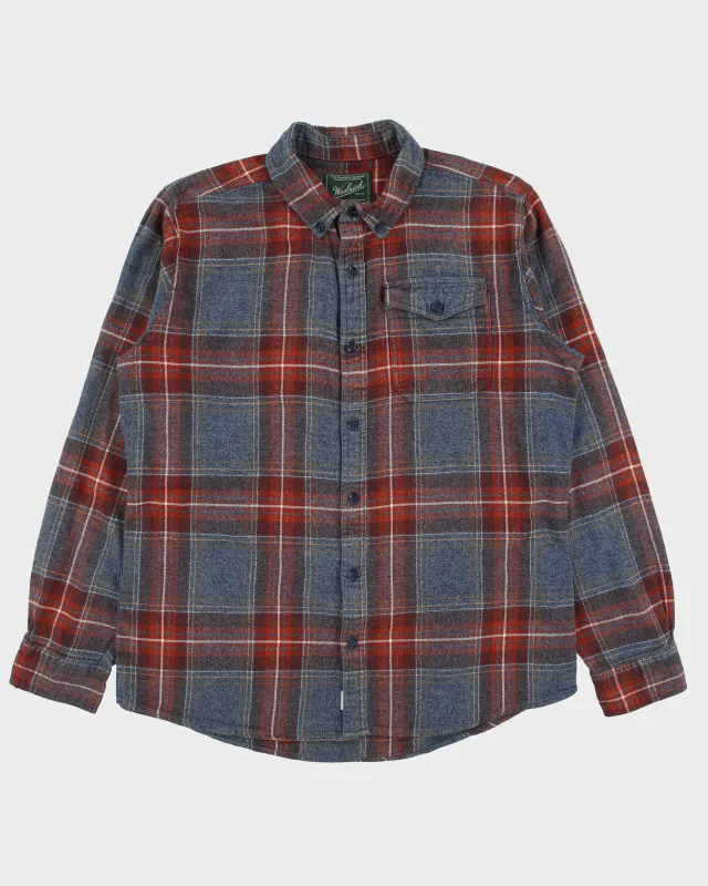 Vintage Woolrich Long Sleeve Plaid Flannel Shirt - L made by Woolrich