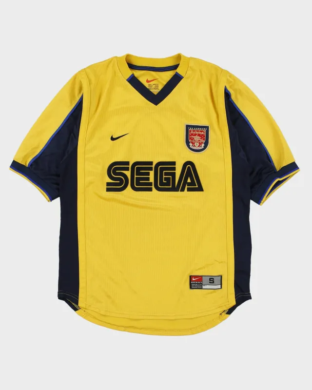 Vintage 1999-01 Nike Arsenal FC Short Sleeve Football Away Shirt - S made by Nike