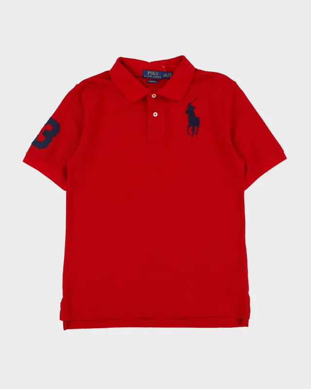 Vintage Polo Ralph Lauren Women's Big Pony Classic Fit Short Sleeve Polo Shirt - L made by Ralph Lauren