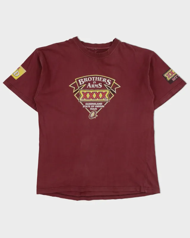 Vintage 2004 Queensland State Of Origin National Rugby League Heavyweight XXXX Beer Crewneck T-Shirt - L made by Rokit