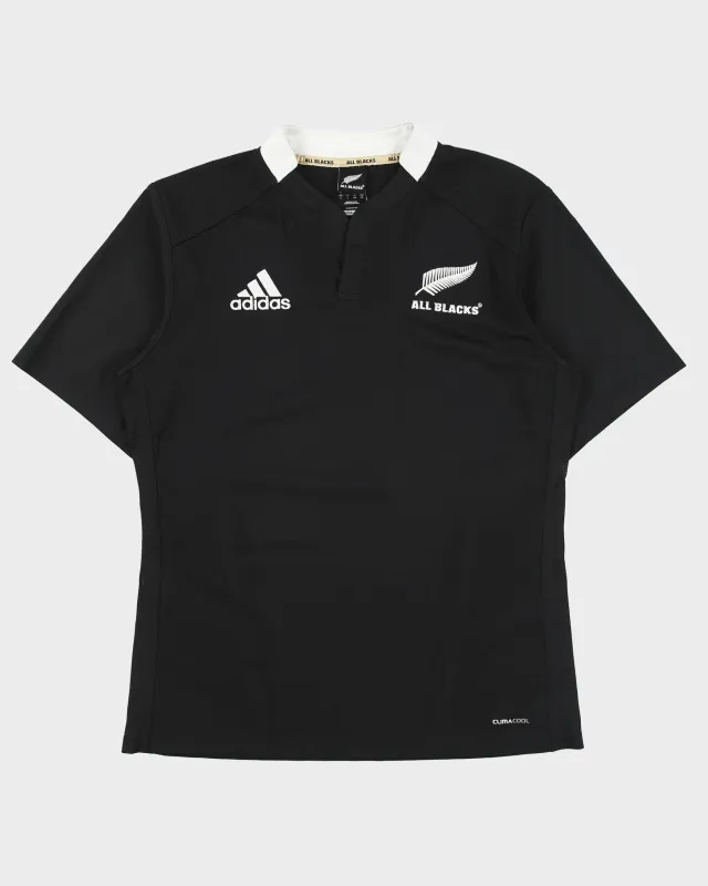 Vintage 2011-12 Adidas New Zealand Rugby Union ClimaCool Short Sleeve Home Shirt - L made by Adidas