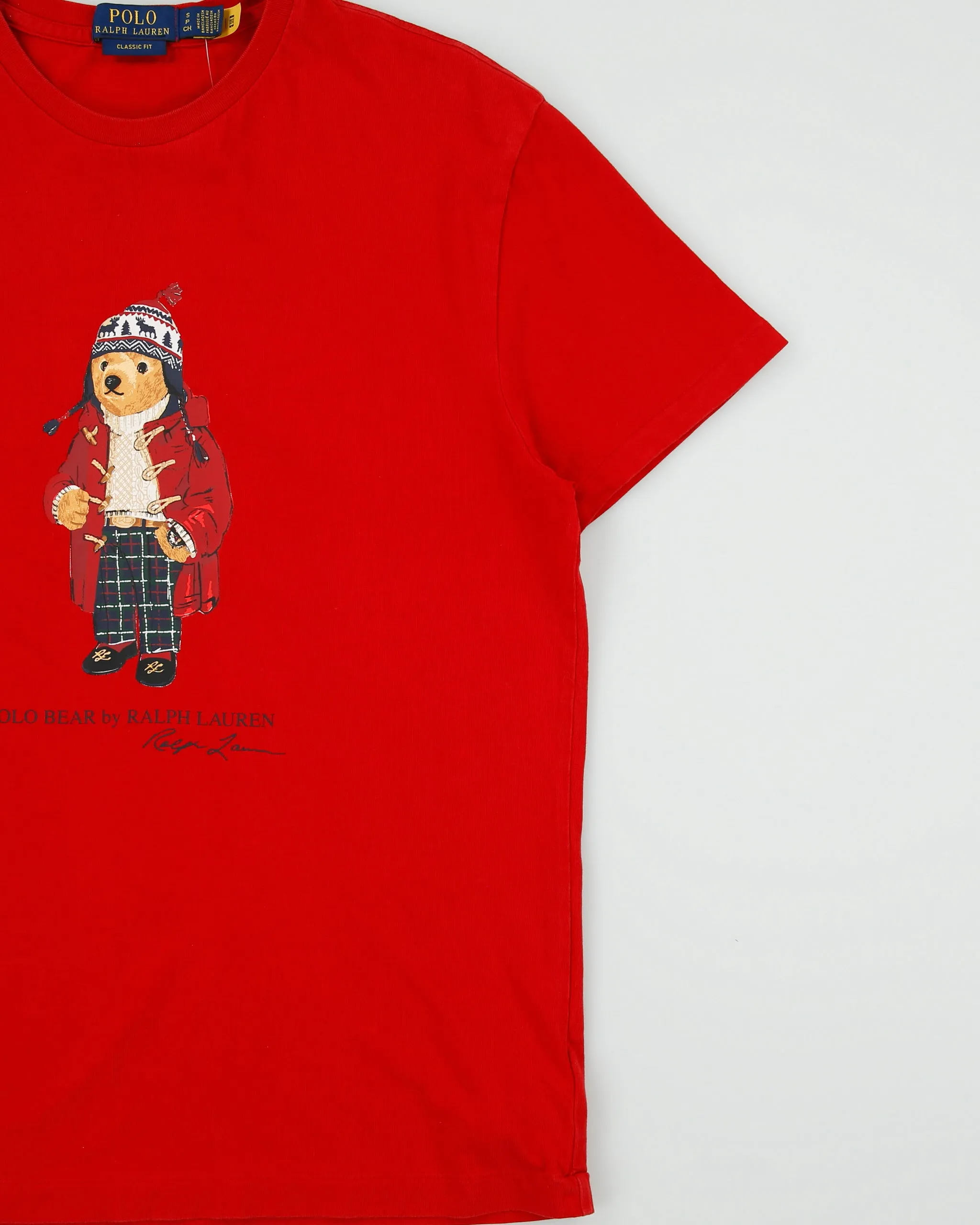 Vintage Polo Bear Ralph Lauren Winter Bear Heavyweight Single Stitch Classic Fit T-Shirt - S sold by Rokit product image thumbnail 3