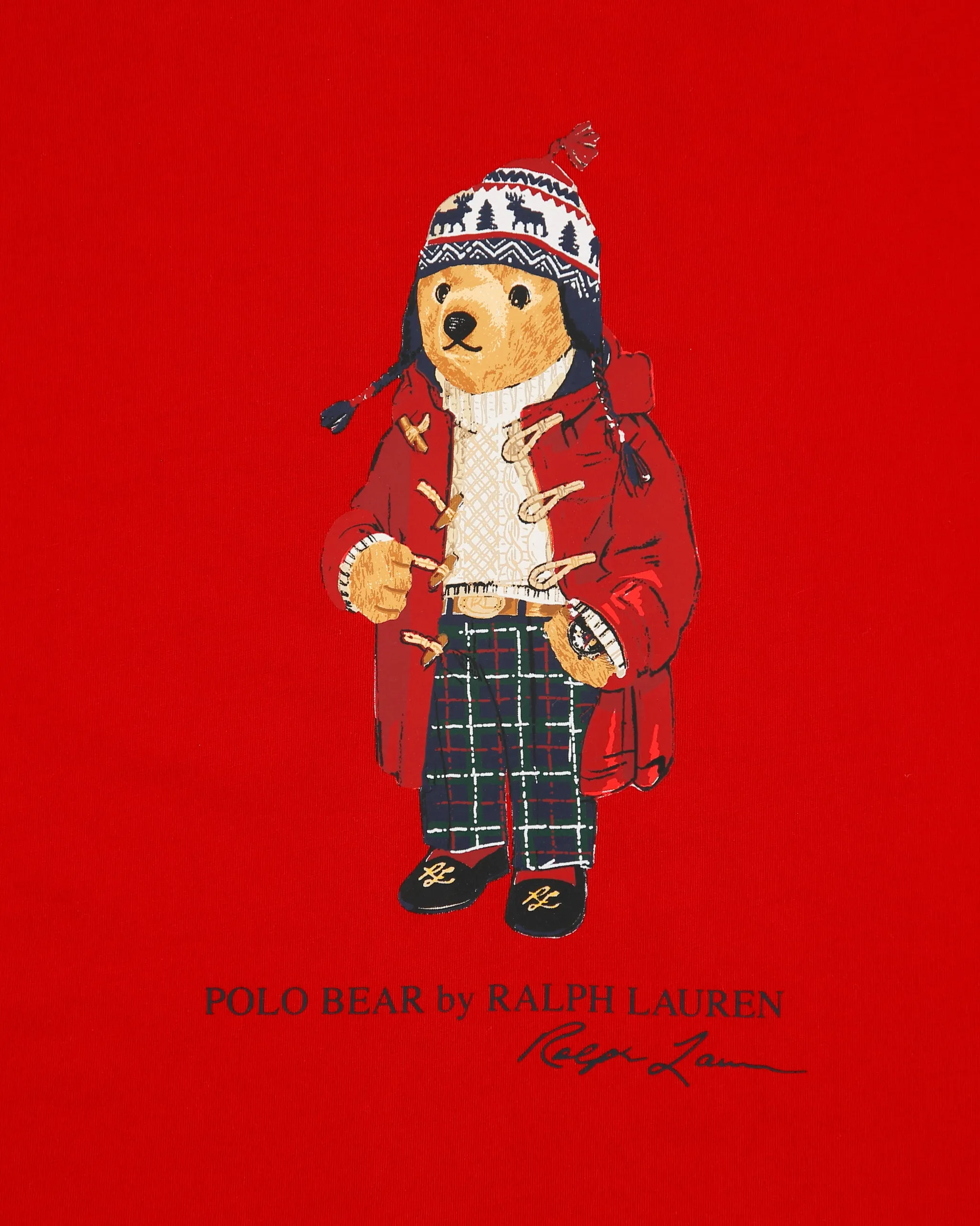 Vintage Polo Bear Ralph Lauren Winter Bear Heavyweight Single Stitch Classic Fit T-Shirt - S sold by Rokit product image thumbnail 4