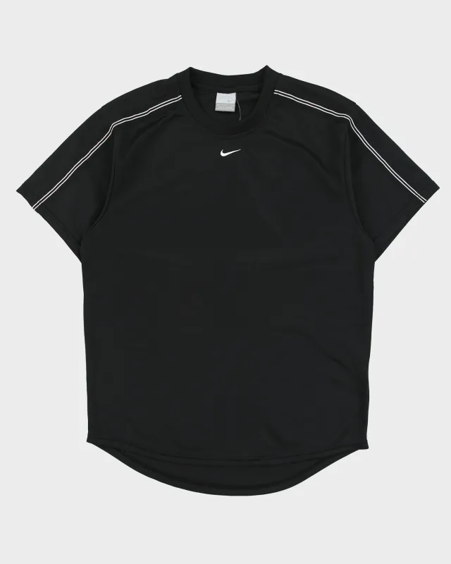 Vintage Y2K 00s Nike Centre Swoosh Crewneck Tape T-Shirt - S made by Nike