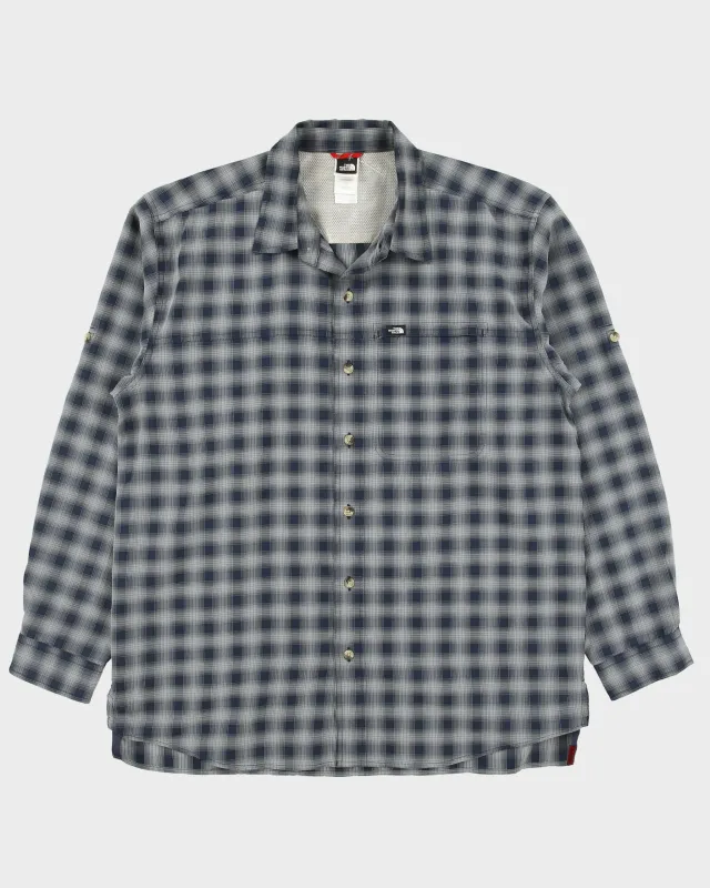 Vintage Y2K 00s The North Face Plaid Long Sleeve Hiking Shirt - L made by The North Face