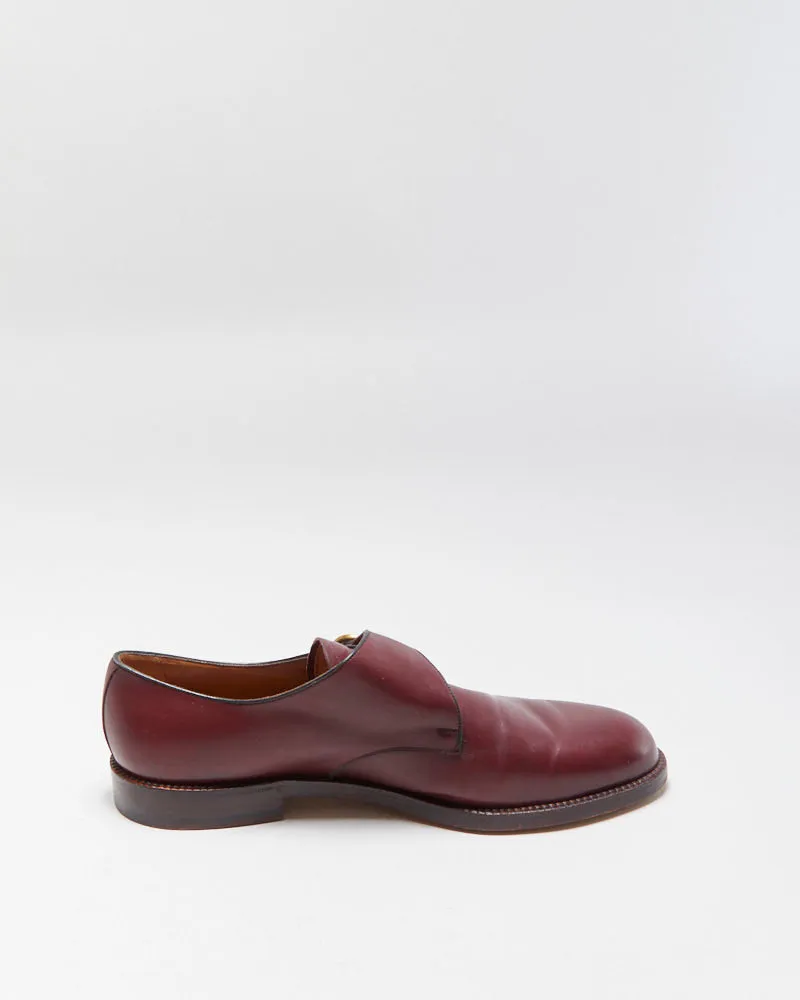 Vintage 1990s Bally Scribe Mahogany Red Leather Single Monk Strap Shoes - UK10 sold by Rokit product image thumbnail 2