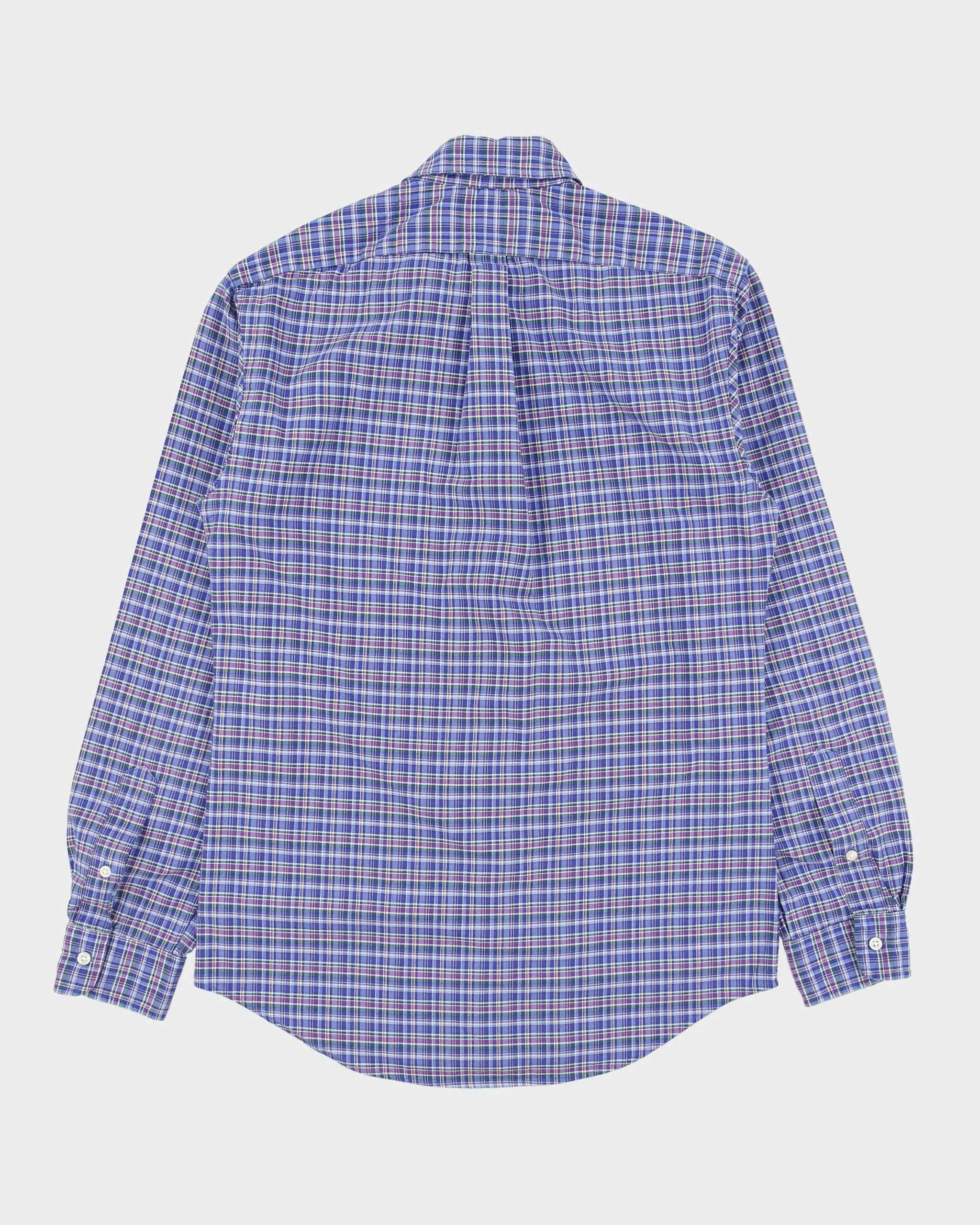 Vintage Ralph Lauren Tartan Plaid Slim Fit Long Sleeve Stretch Oxford Shirt - S sold by Rokit product image thumbnail 2