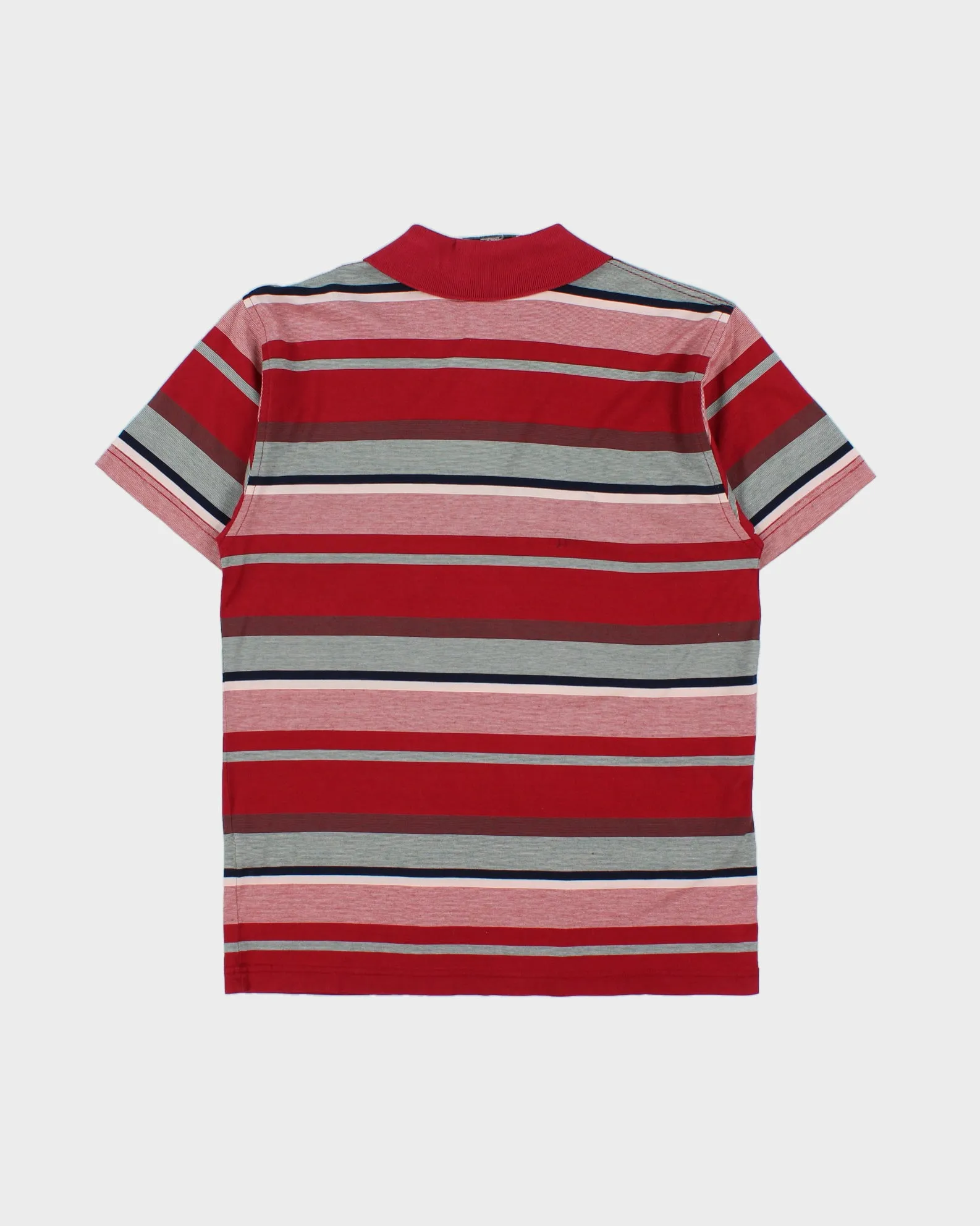 Vintage 1990s Balenciaga Paris Striped Mercerized Short Sleeve Pocket Polo Shirt - S sold by Rokit product image thumbnail 2