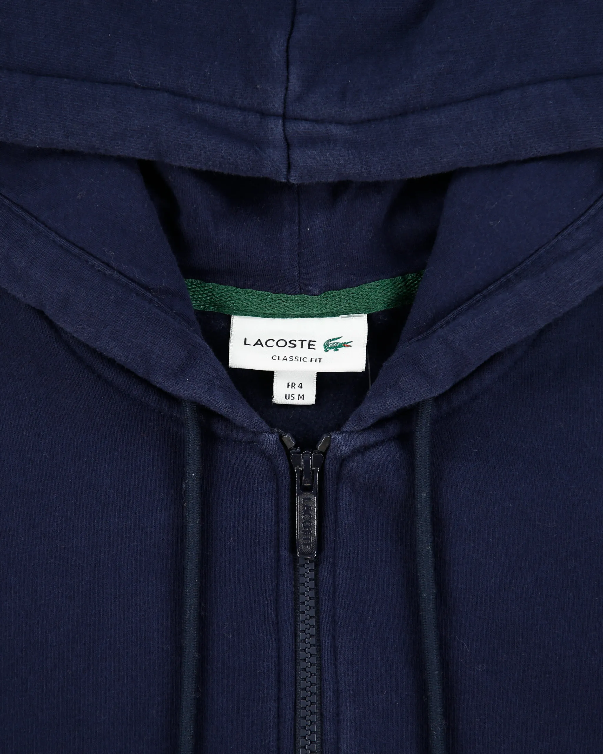 Lacoste Navy Heavyweight Fleece Lined Classic Fit Full-Zip Hoodie - M sold by Rokit product image thumbnail 5