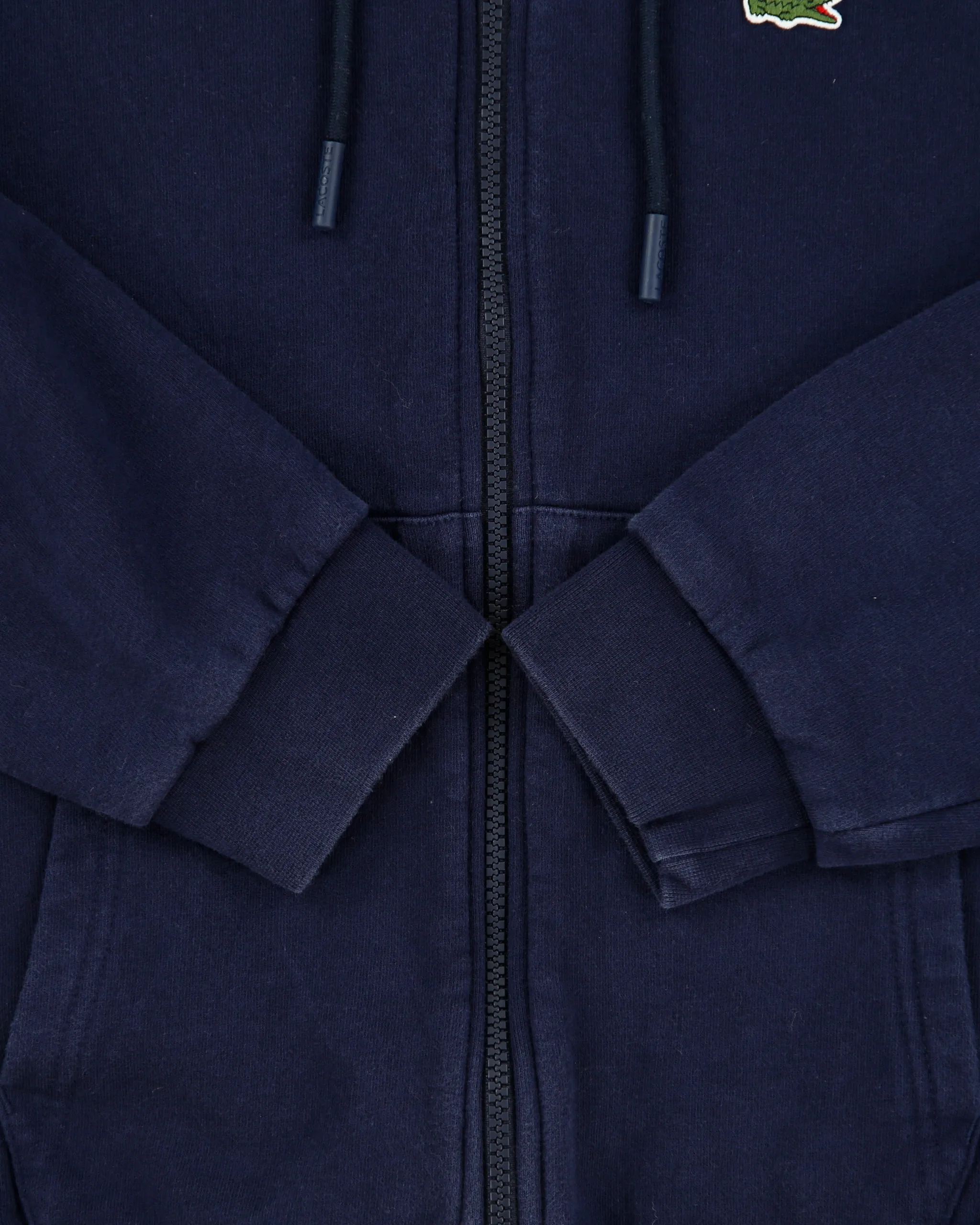 Lacoste Navy Heavyweight Fleece Lined Classic Fit Full-Zip Hoodie - M sold by Rokit product image thumbnail 4