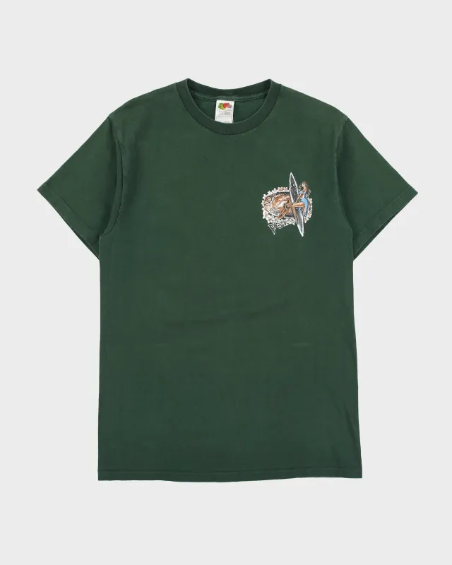 Vintage 2001 Y2K Foxy North Shore Hawaii Heavyweight Crewneck T-Shirt - M made by Fruit of the Loom