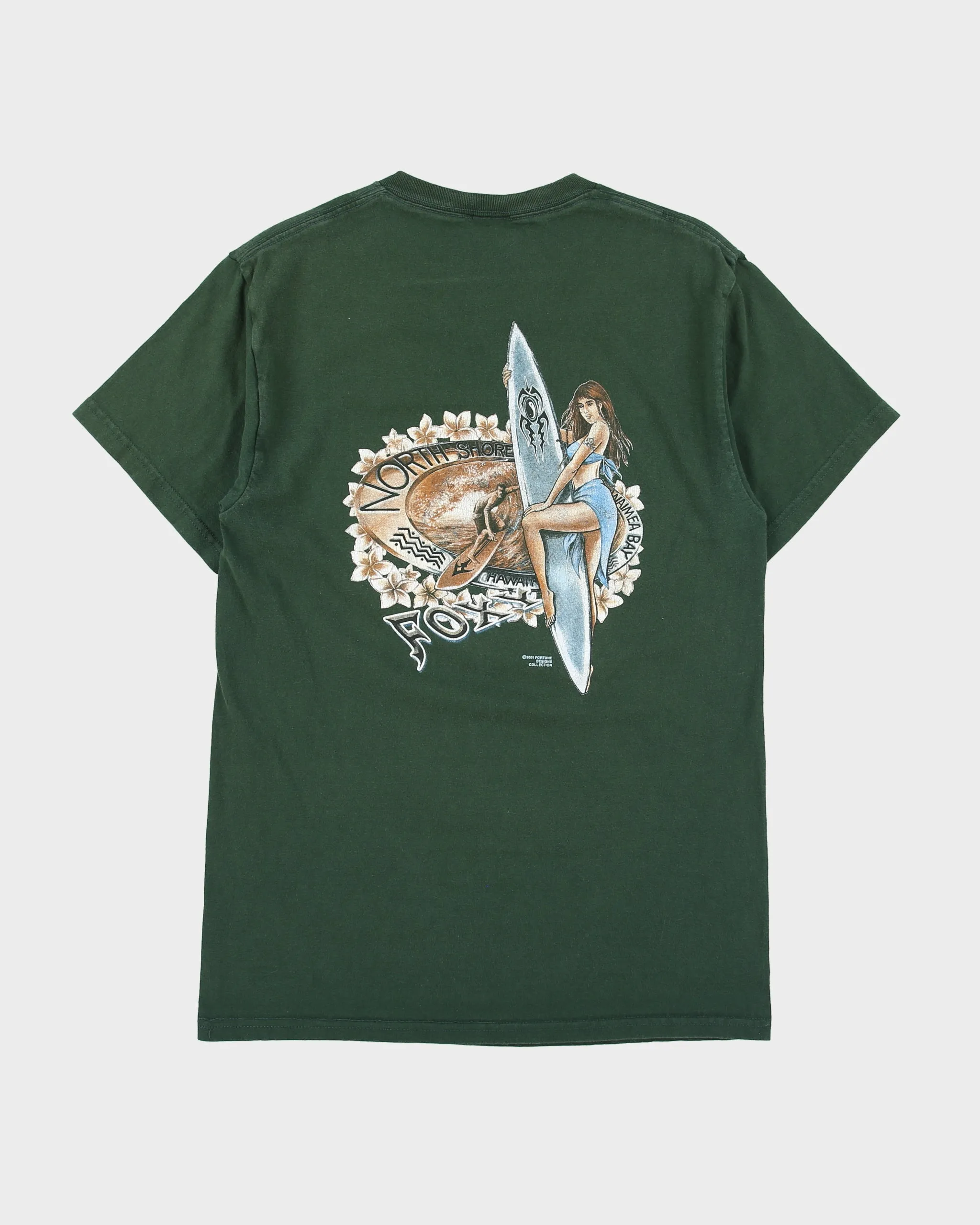 Vintage 2001 Y2K Foxy North Shore Hawaii Heavyweight Crewneck T-Shirt - M sold by Rokit product image thumbnail 2