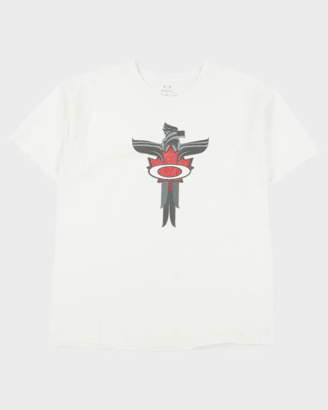 Vintage Oakley Vancouver Olympics Totem Heavyweight Regular Fit Crewneck T-Shirt - L made by Oakley