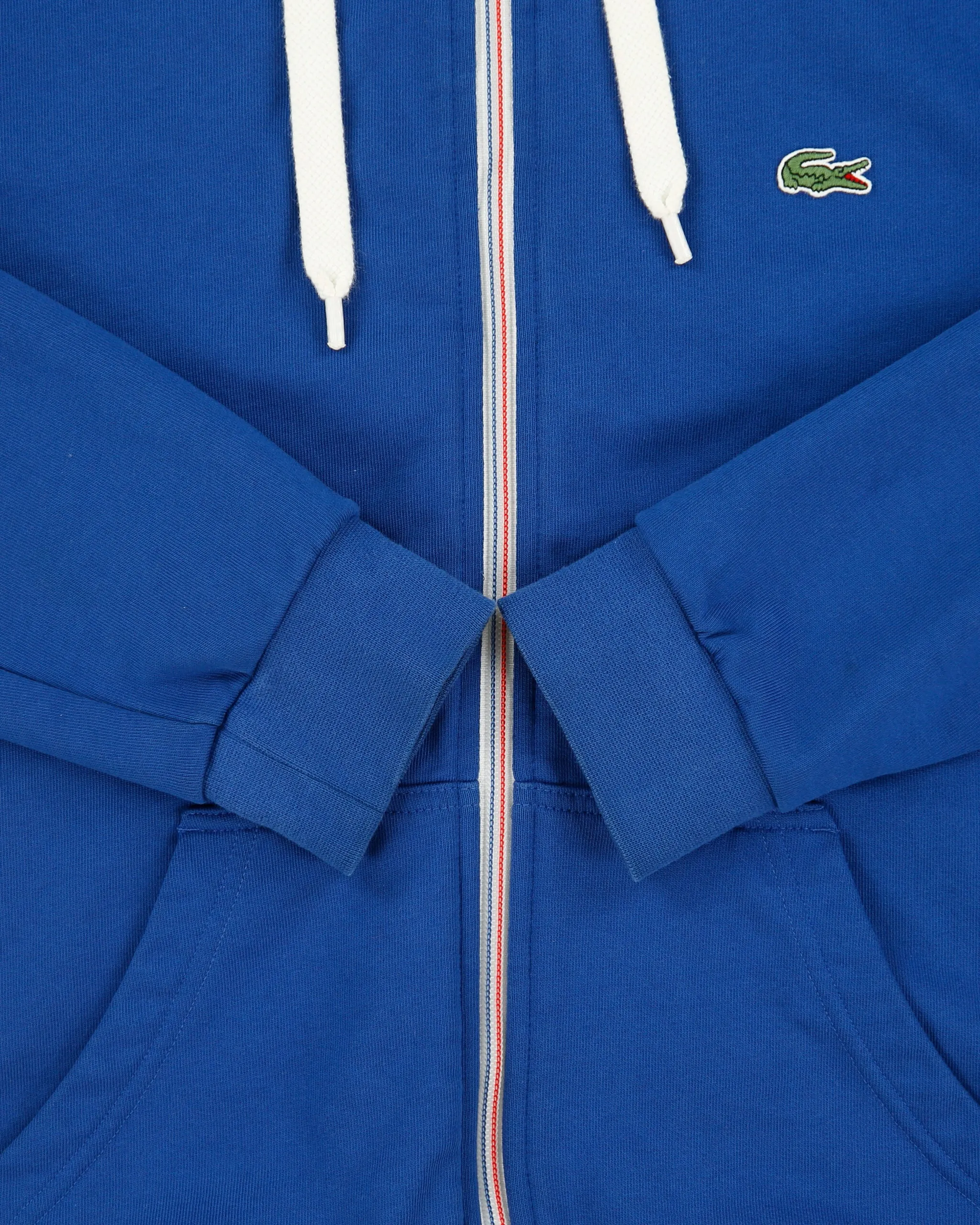 Vintage Lacoste L!VE Heavyweight France Detail Classic Pique Full-Zip Hoodie - M sold by Rokit product image thumbnail 4