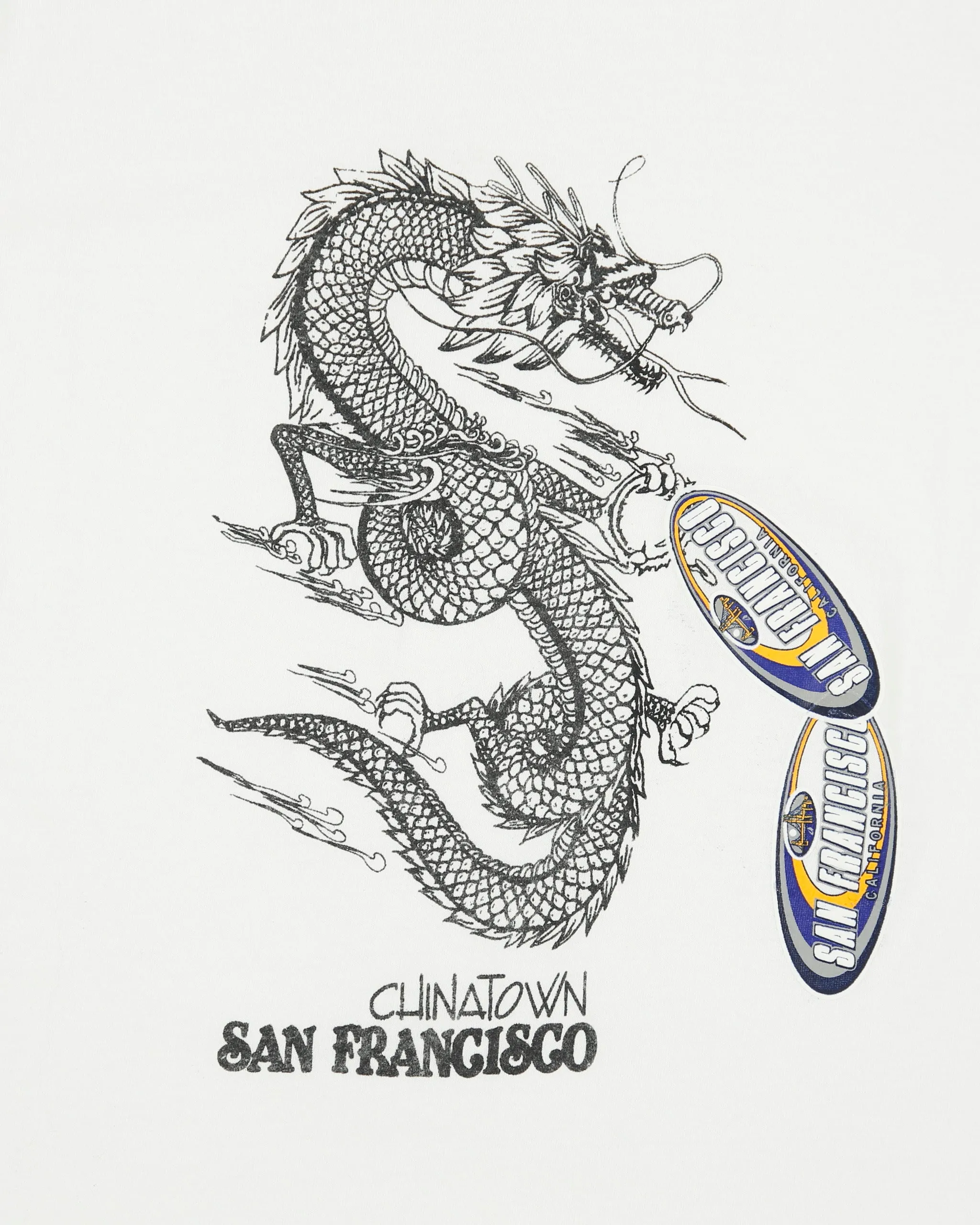 Vintage Y2K 00s China Town San Francisco Heavyweight Crewneck T-Shirt - XL sold by Rokit product image thumbnail 4