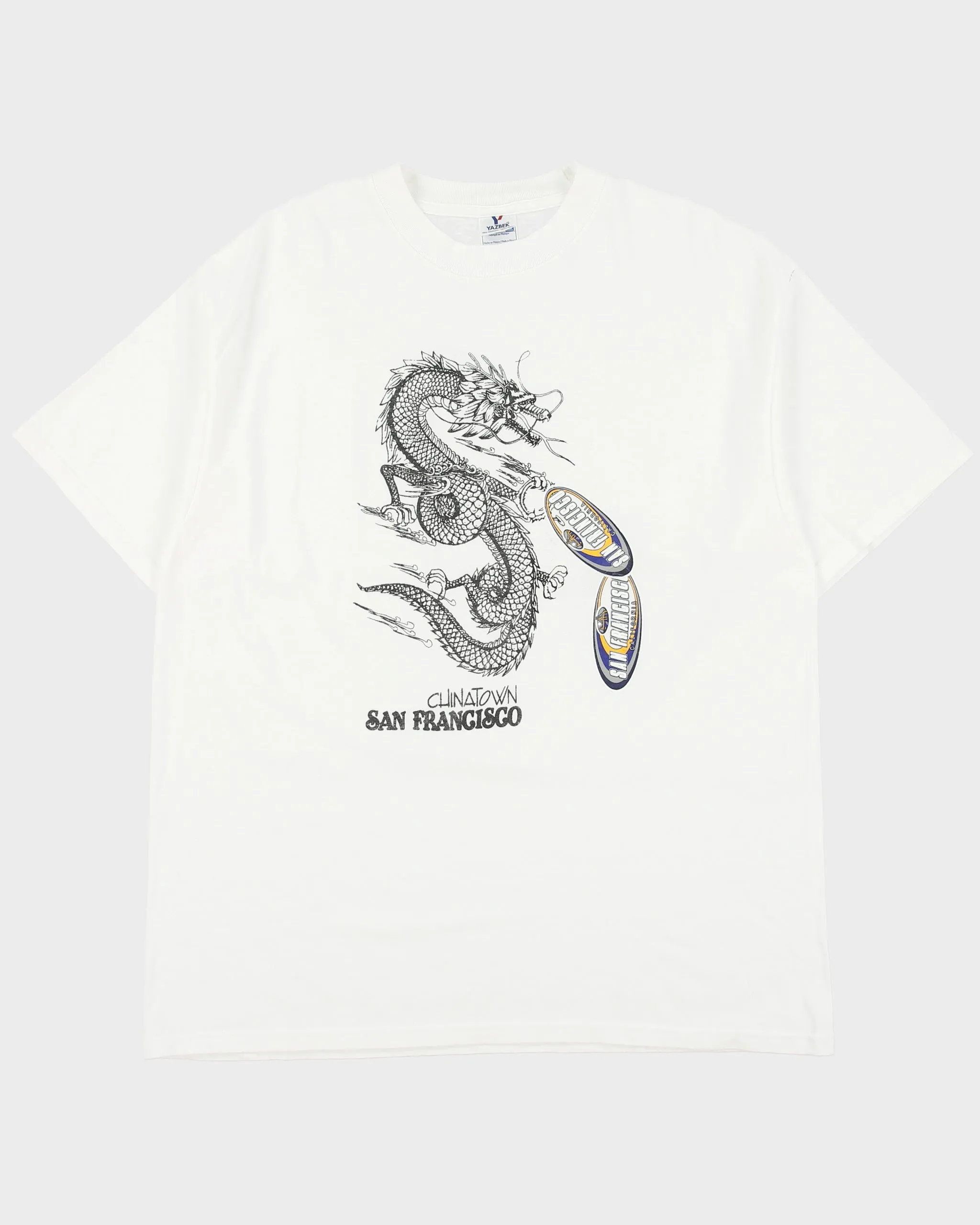 Vintage Y2K 00s China Town San Francisco Heavyweight Crewneck T-Shirt - XL sold by Rokit