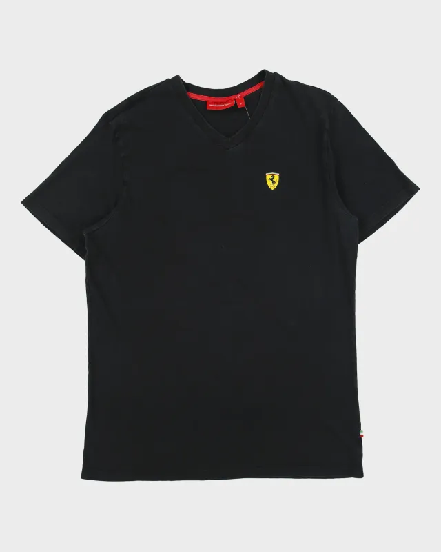 Vintage Scuderia Ferrari Heavyweight V-Neck T-Shirt - L made by Ferrari