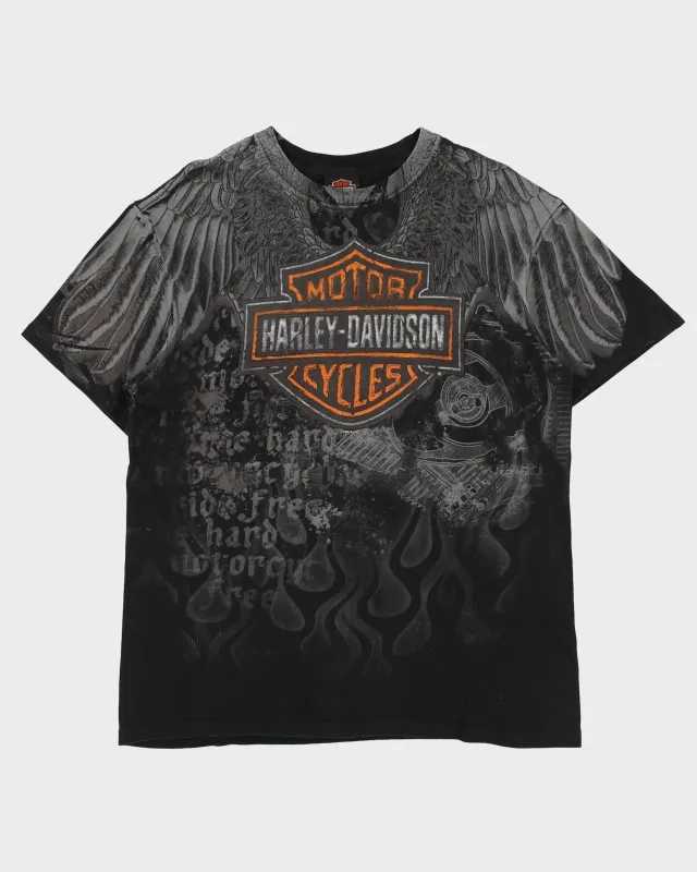 Vintage Harley Davidson Boswell's Nashville Heavyweight AOP Crewneck T-Shirt - L made by Harley-Davidson